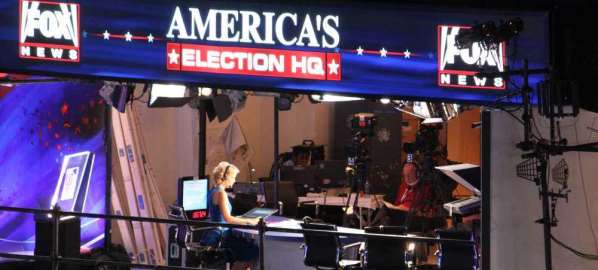 Fox News booth at the 2012 Democratic National Convention.