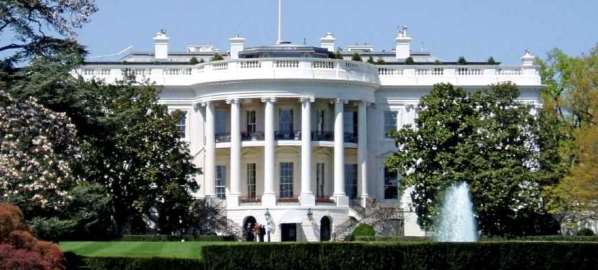 The White House, the executive mansion of the President of U.S.A.