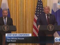 Donald Trump Press Conference With Finnish President Sauli Niinisto