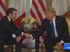 Donald Trump Bilateral NATO Press Conference With Emmanuel Macron