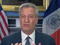 Bill De Blasio Goes Over New York's 