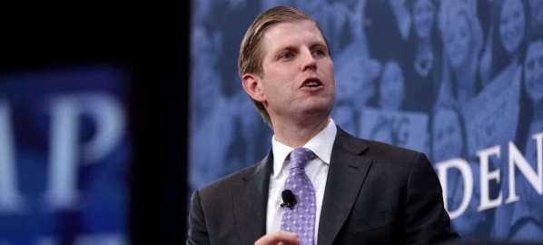 Eric Trump speaking at the 2018 Conservative Political Action Conference.
