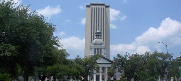 Florida State Capitol: Old and new buildings in Tallahassee, FL.