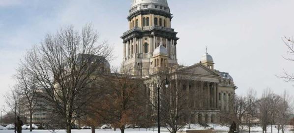 Illinois state capitol in Springfield, IL. 