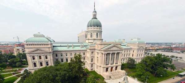 Indiana State Capitol in Indianapolis. 