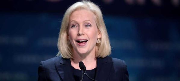 Senator Kirsten Gillibrand speaking at the 2019 CA Democratic Party State Convention.