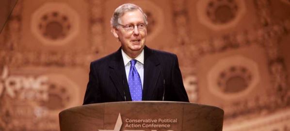 Mitch McConnell speaking at the 2014 CPAC Conference. 