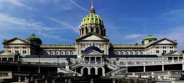 Pennsylvania State Capitol in Harrisburg.