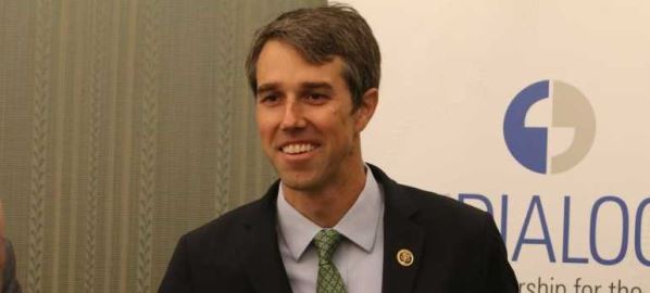 Democratic candidate Beto O'Rourke at the Inter-American Dialogue in 2016.