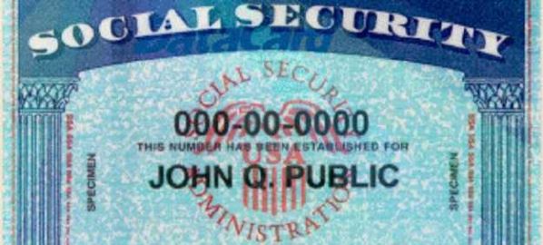 Social Security card featuring name John Q Public. 